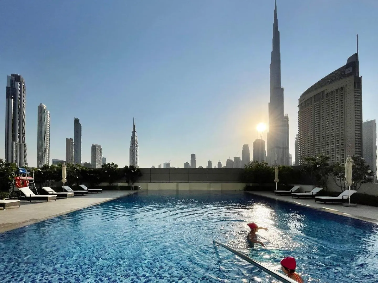 두바이 Guestready - Luxury Tower With Burj Khalifa View 아파트